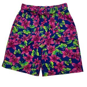 Lilly Pulitzer Vintage Floral Shorts 10 High Waist